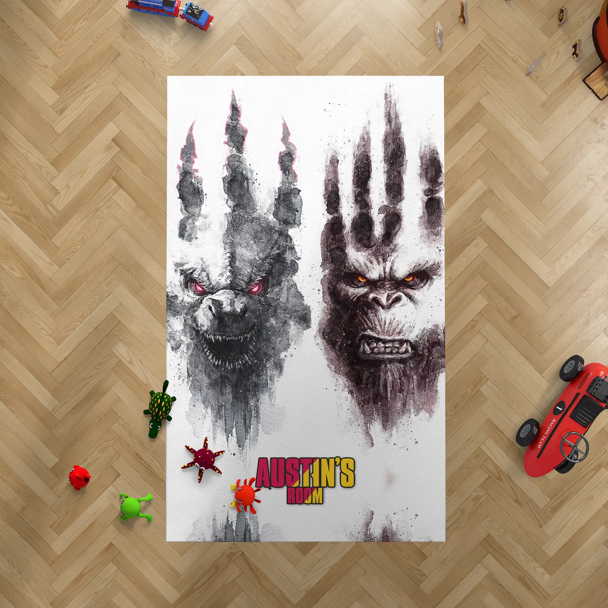 Kong X Godzilla Rug Personalized