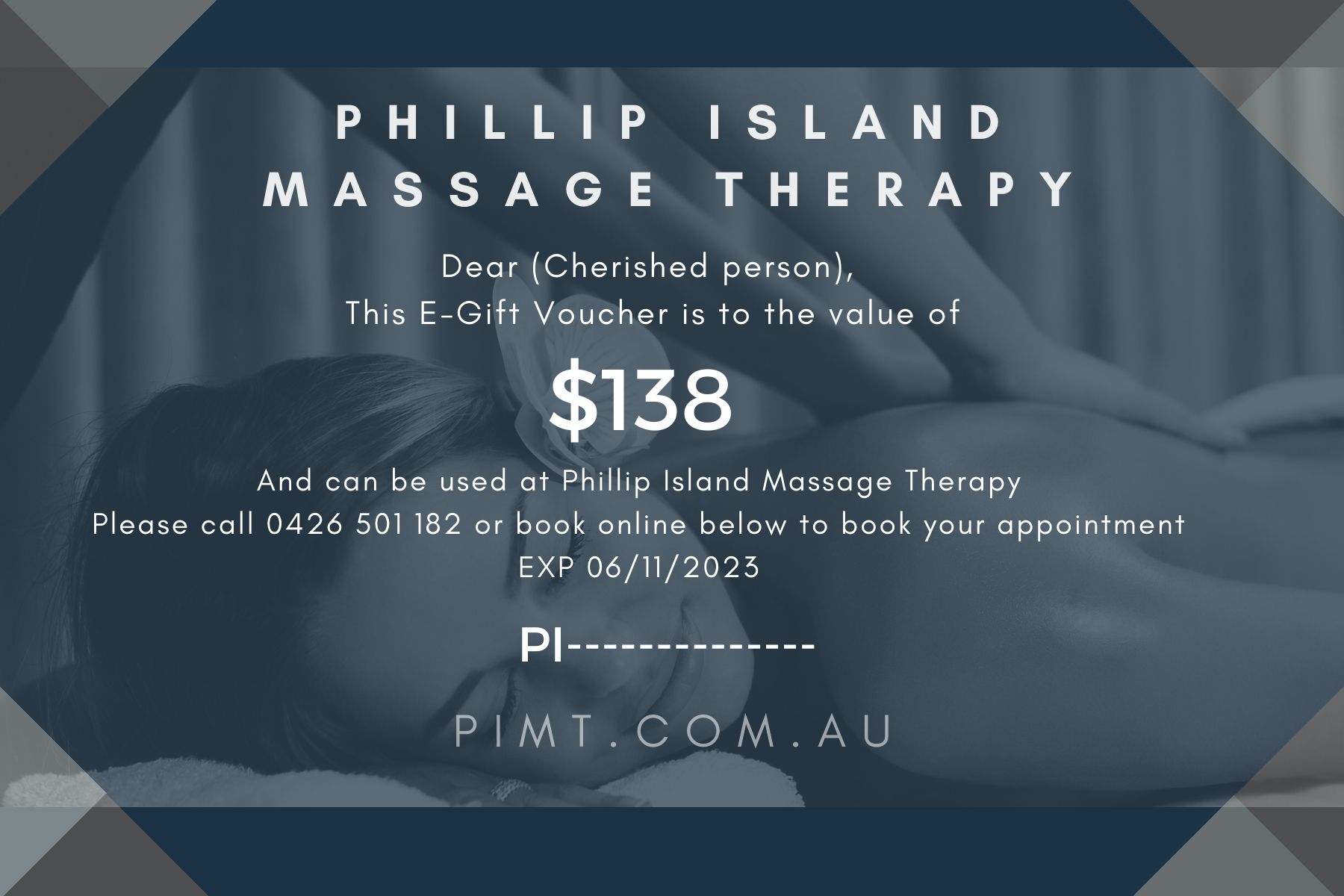 90 minutes massage voucher PHILLIP ISLAND MASSAGE THERAPY