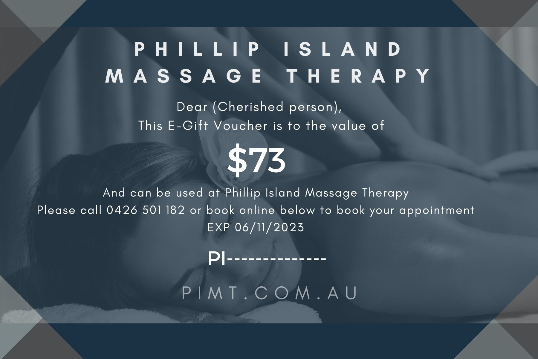 30 minute massage voucher PHILLIP ISLAND MASSAGE THERAPY