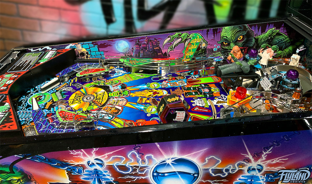 Monster Bash Pinball Machine Side Art Blades By Brian Allen