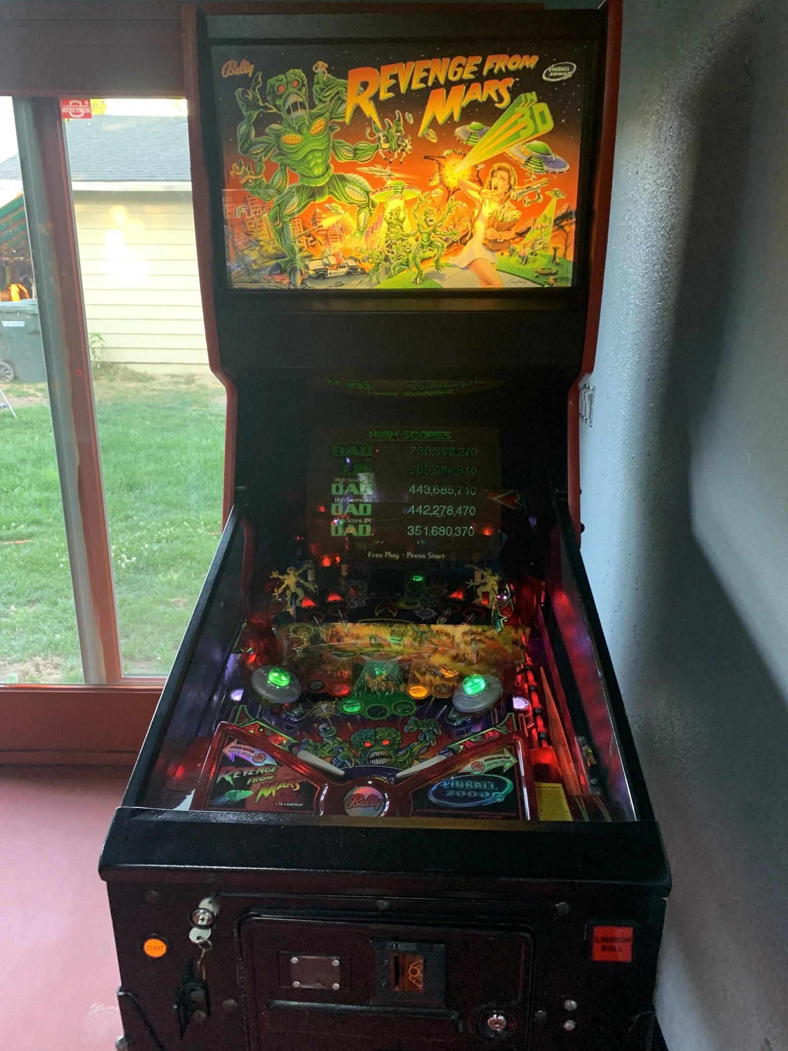 “Revenge from Mars” circa 2000 Pinball Gurus