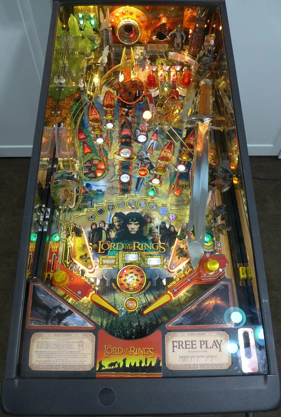 Lord of the Rings Pinball Machine Pinball Machine Center