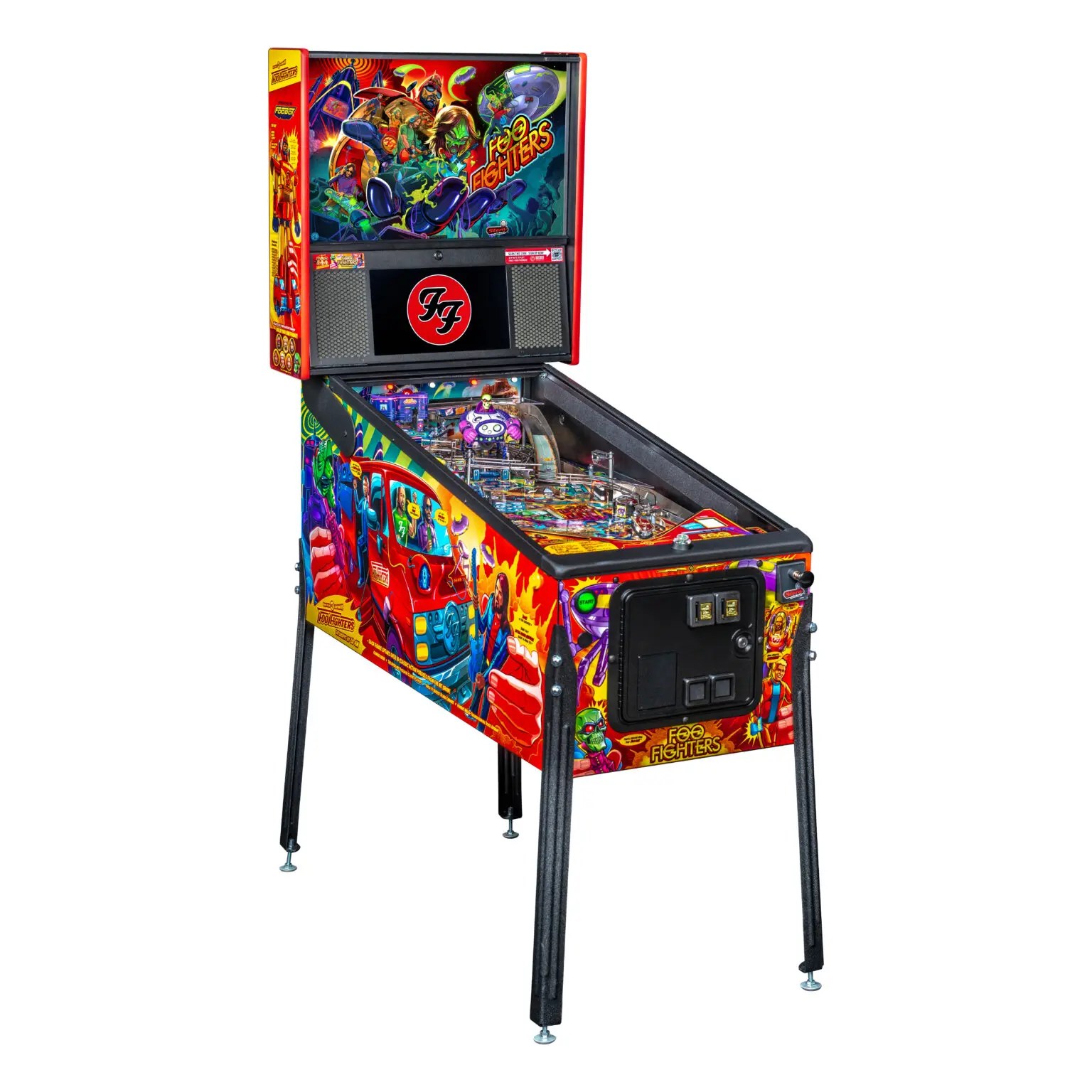 Foo Fighters Premium Pinball Machine Pinball Machine Center