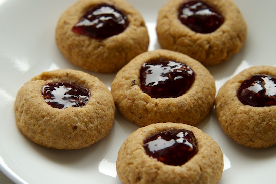 Raspberry Almond Thumbprint Cookies Pinch My Salt