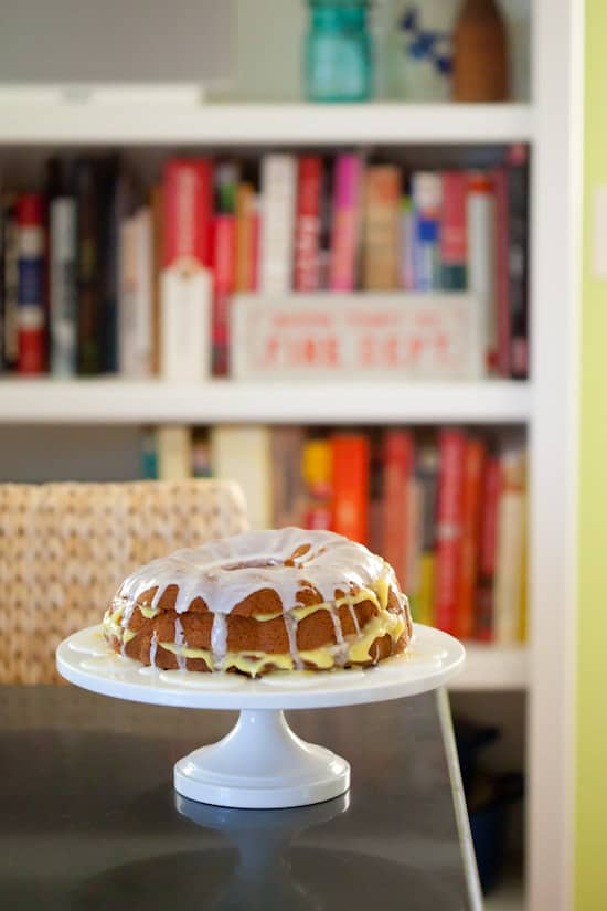Messy Lemon Bundt Cake Filled with Meyer Lemon Curd Pinch My Salt