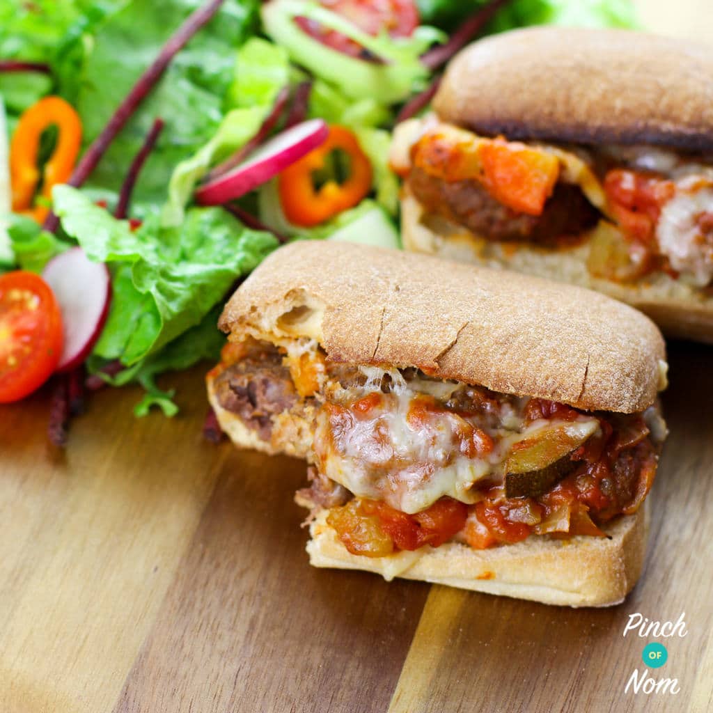 Meatball Marinara Slider Pinch Of Nom Slimming Recipes