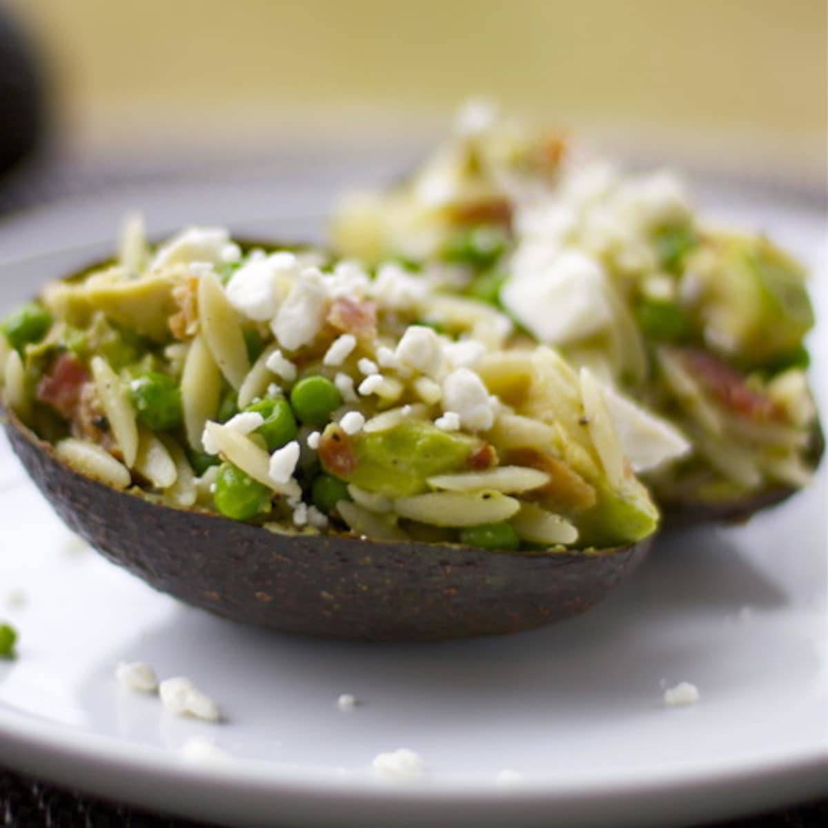 Avocado Bacon Orzo Recipe Pinch of Yum