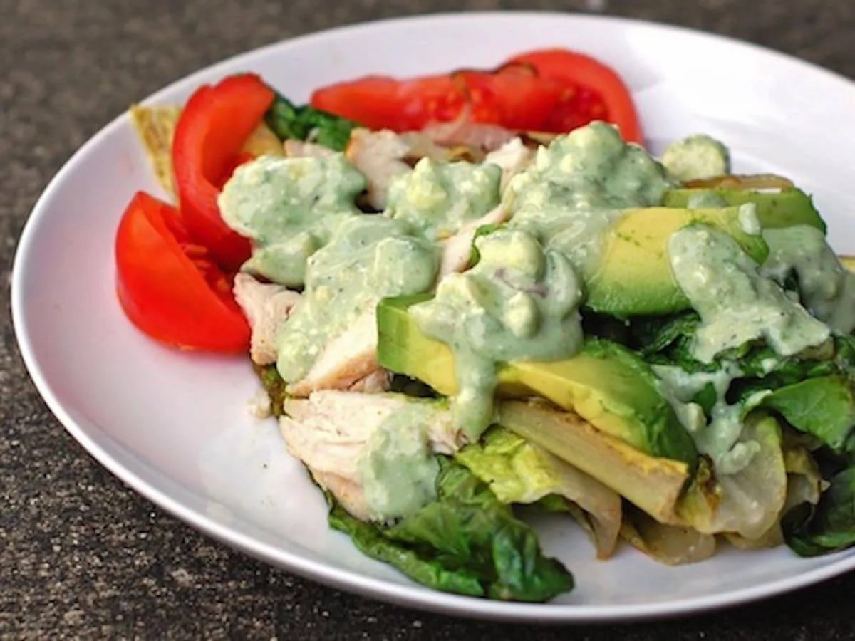 Avocado Blue Cheese Dressing Recipe Pinch of Yum