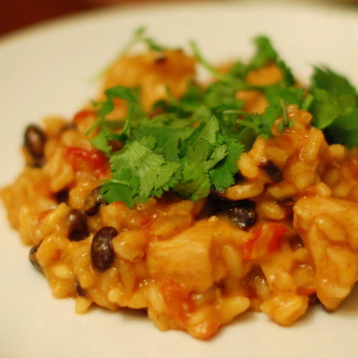 Cheesy Black Bean Risotto Recipe Pinch of Yum
