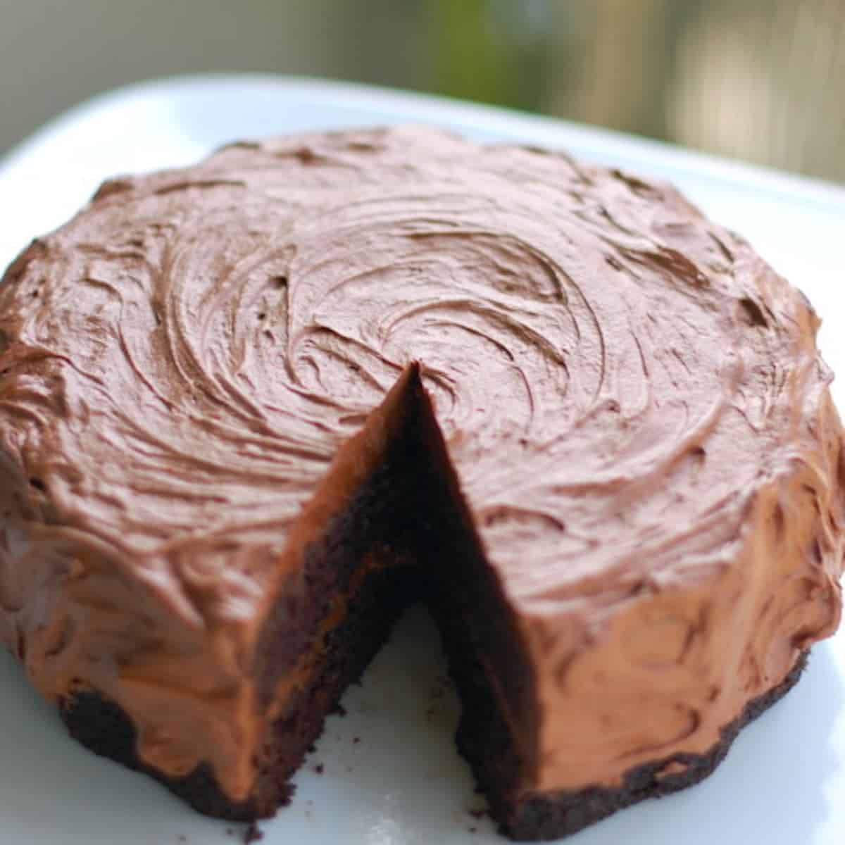 Double Chocolate Cake with Buttercream Frosting Recipe Pinch of Yum