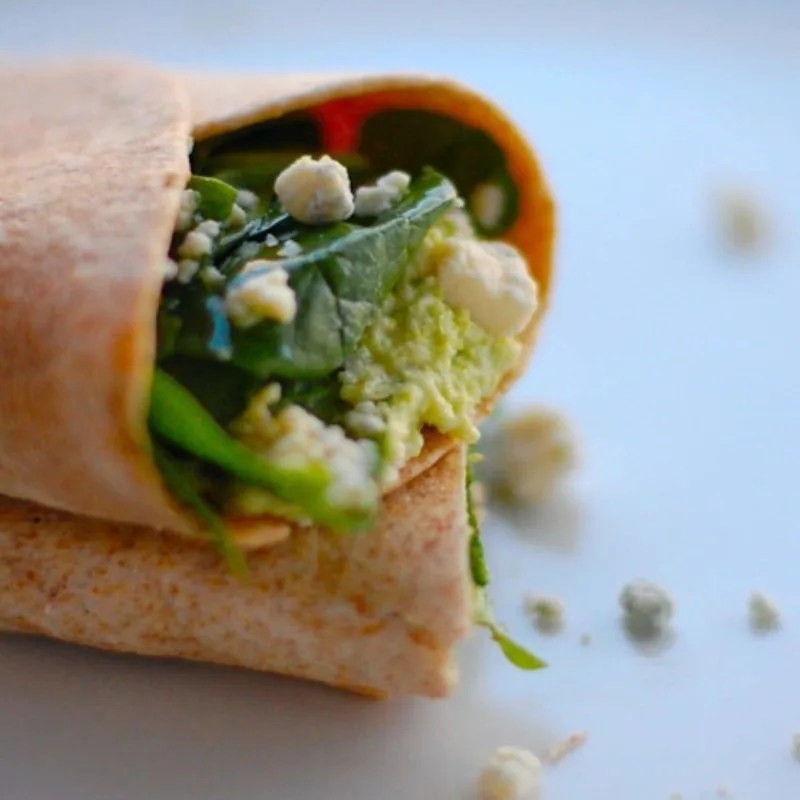 Edamame Hummus Wrap Recipe Pinch of Yum