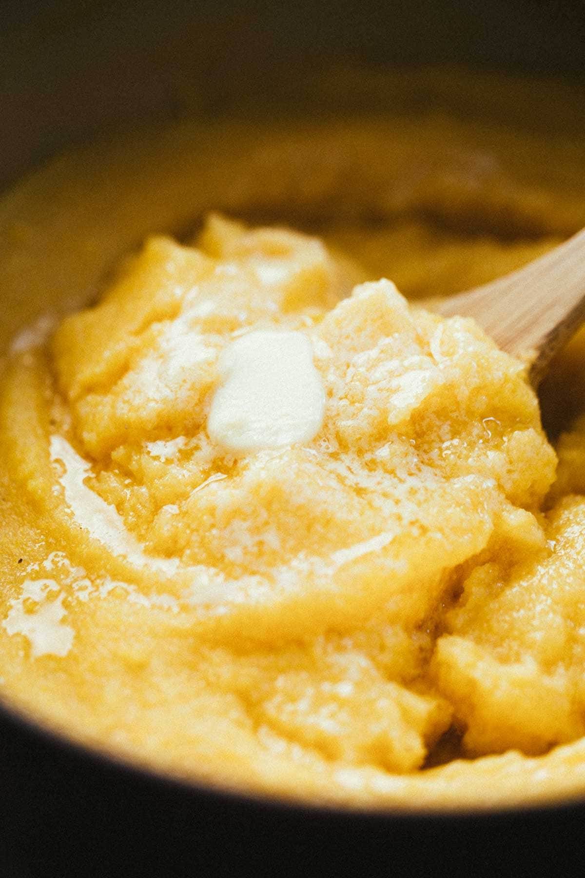 Crockpot Braised Beef Ragu with Polenta Recipe Pinch of Yum