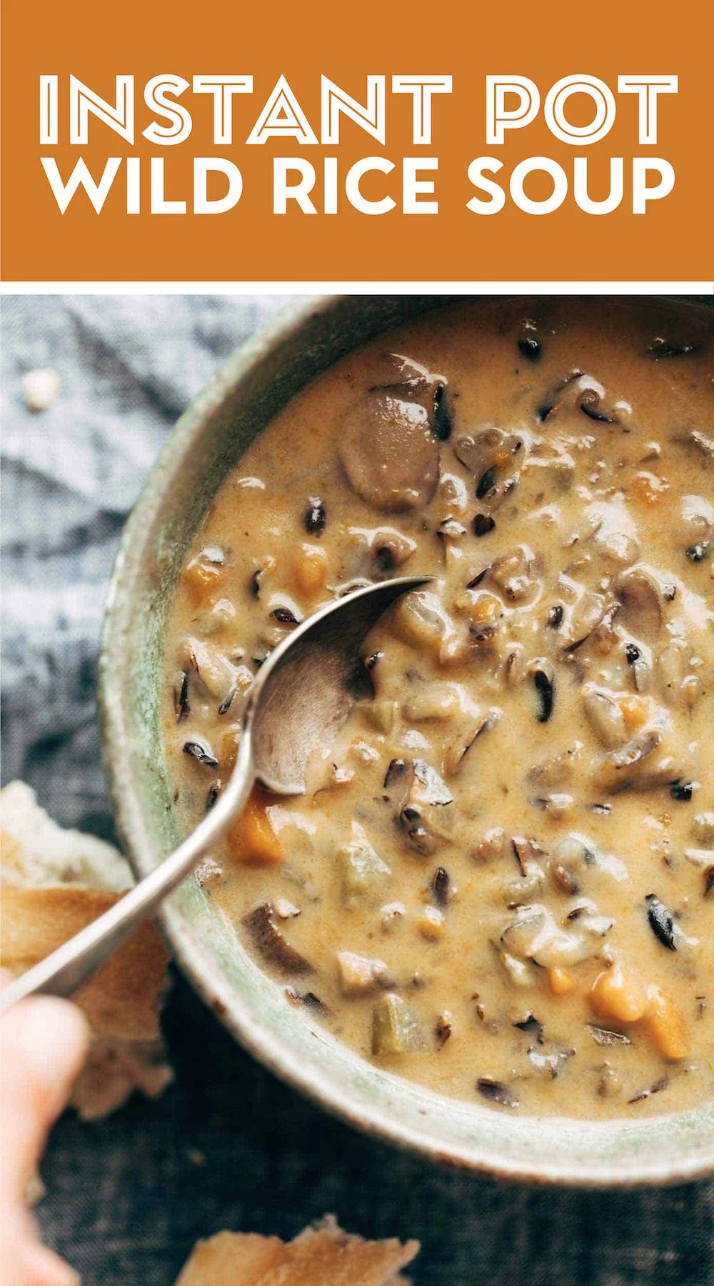 Instant Pot Wild Rice Soup Recipe Pinch of Yum