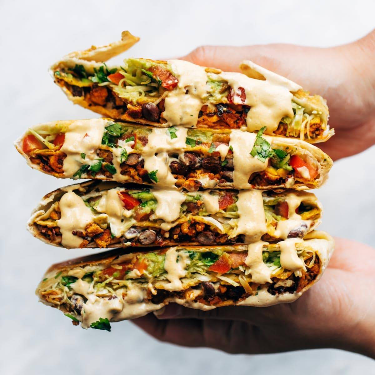 Vegan Crunchwrap Supreme Recipe Pinch of Yum