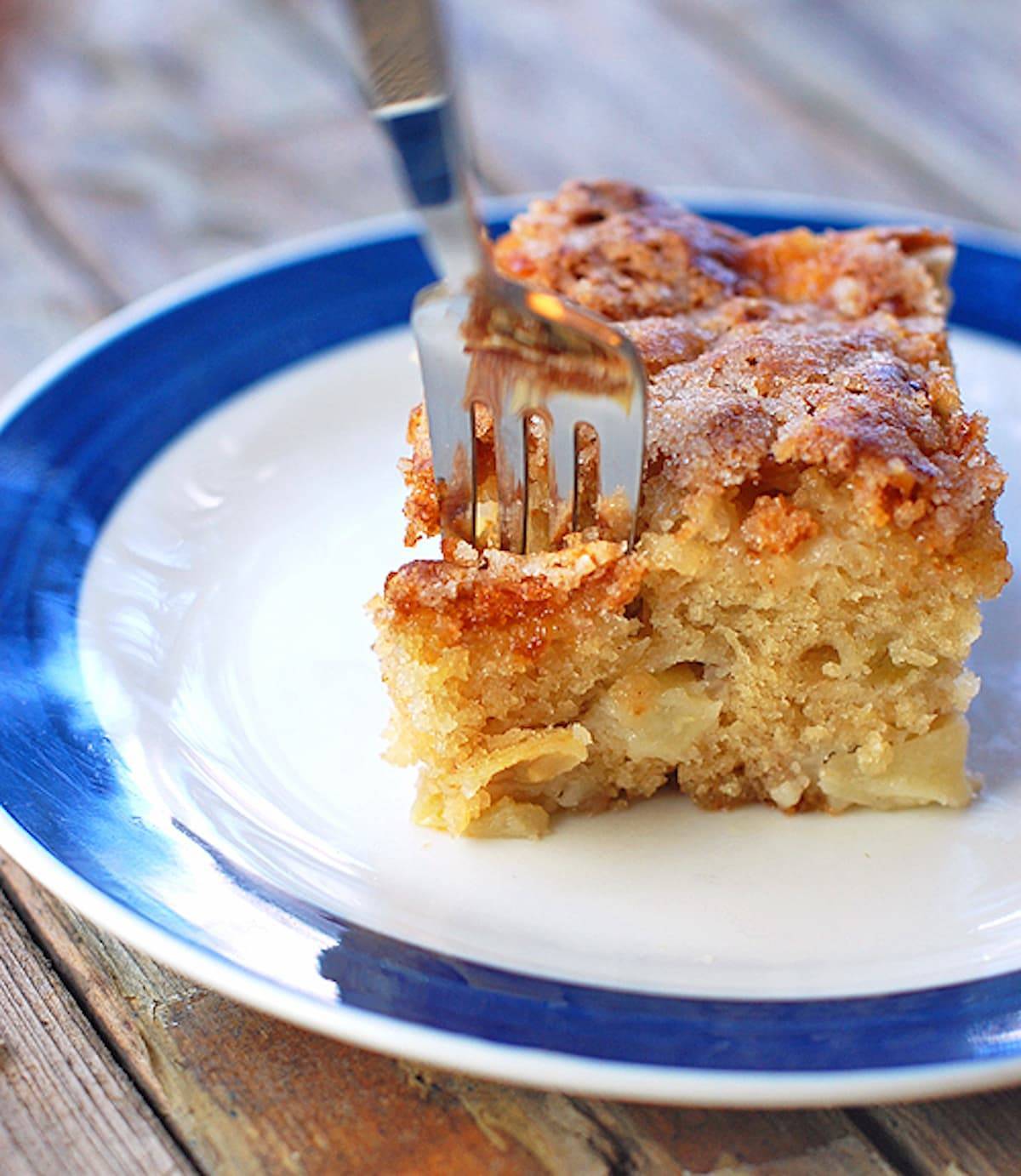 Cinnamon Sugar Apple Cake Recipe Pinch of Yum