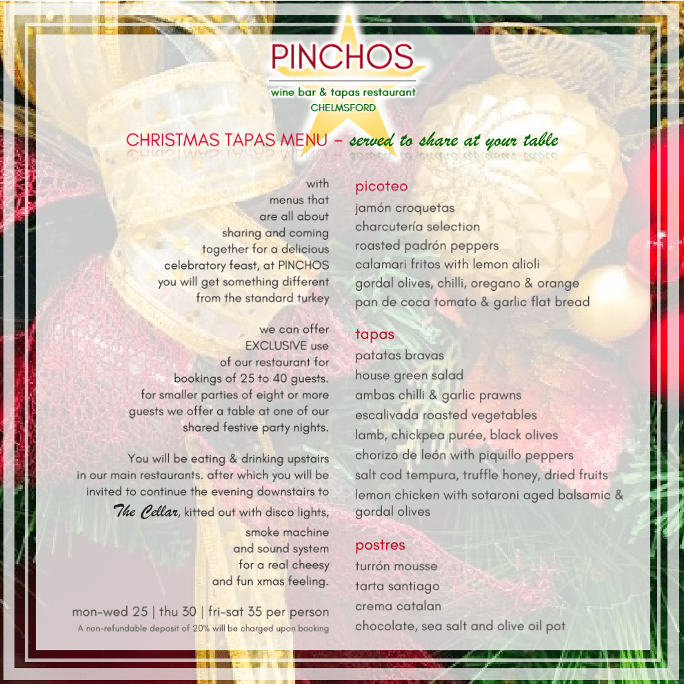 Pinchos Wine Bar & Tapas Restaurant In Chelmsford