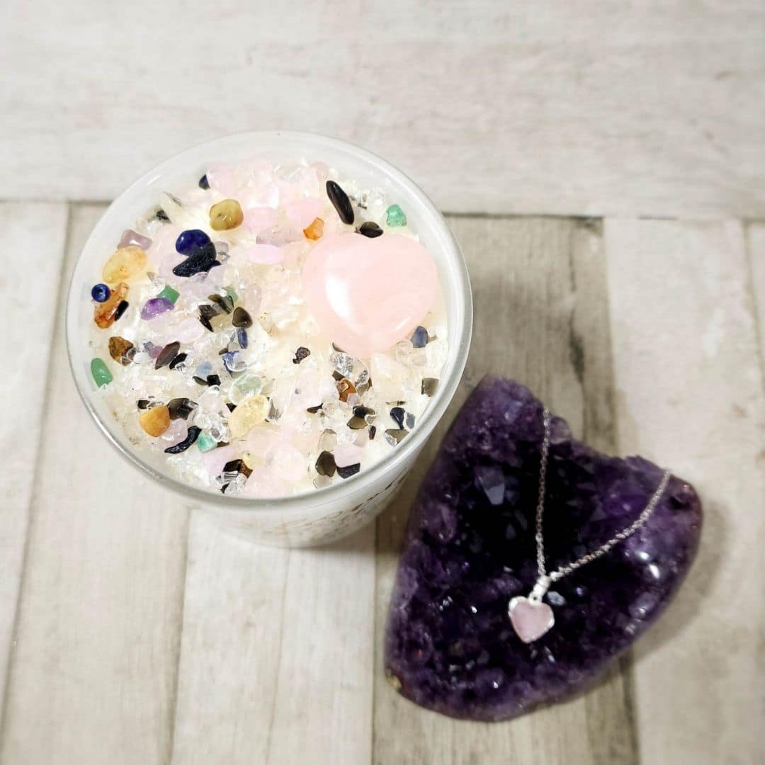 Love You To The Moon And Back Candle Pineal Crescent