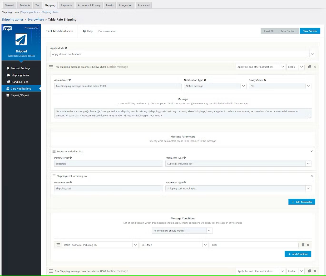 Table Rate Shipping Pineapple Plugins