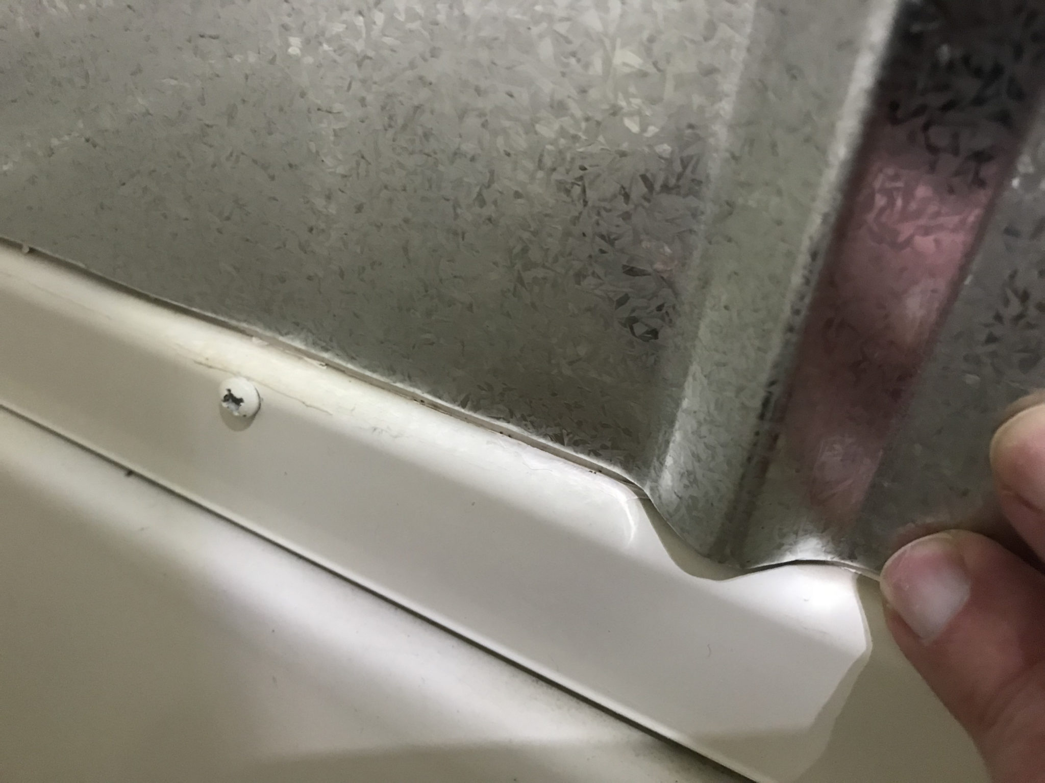 Installing Tin Roofing On The Shower Walls Pineapple Voyage