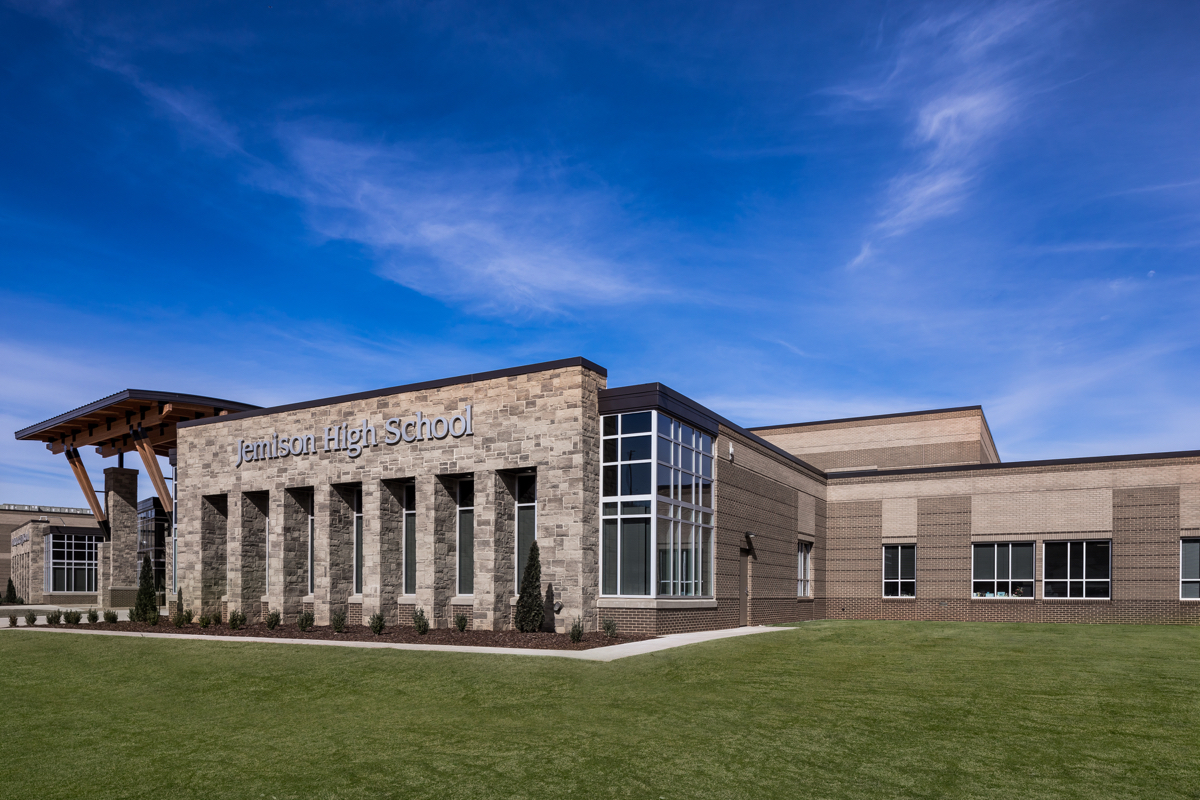 Brick and pavers from Pine Hall Brick specified for two Huntsville schools