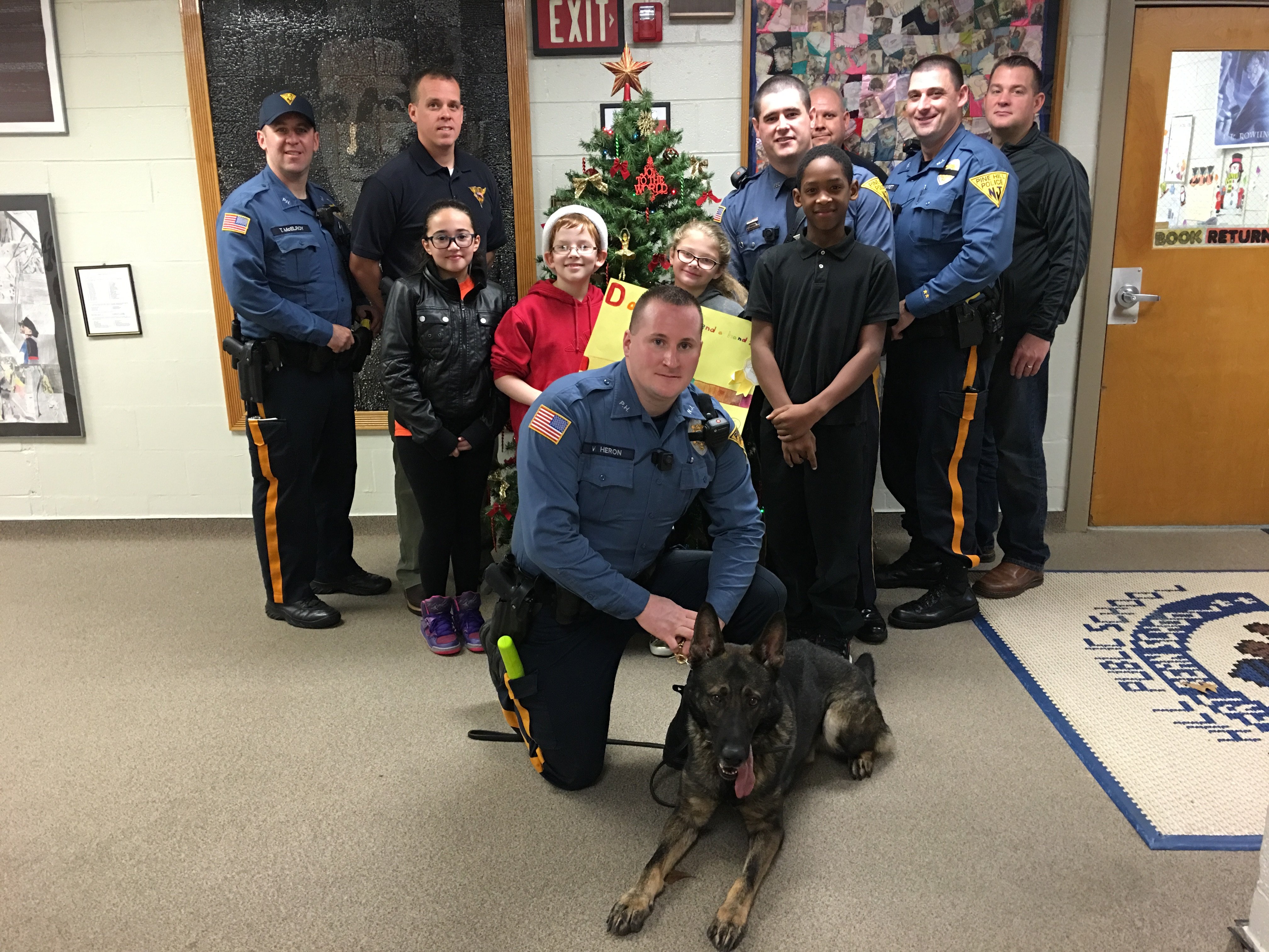 Lunch With the Law at Dr. Albert M. Bean School Pine Hill PD