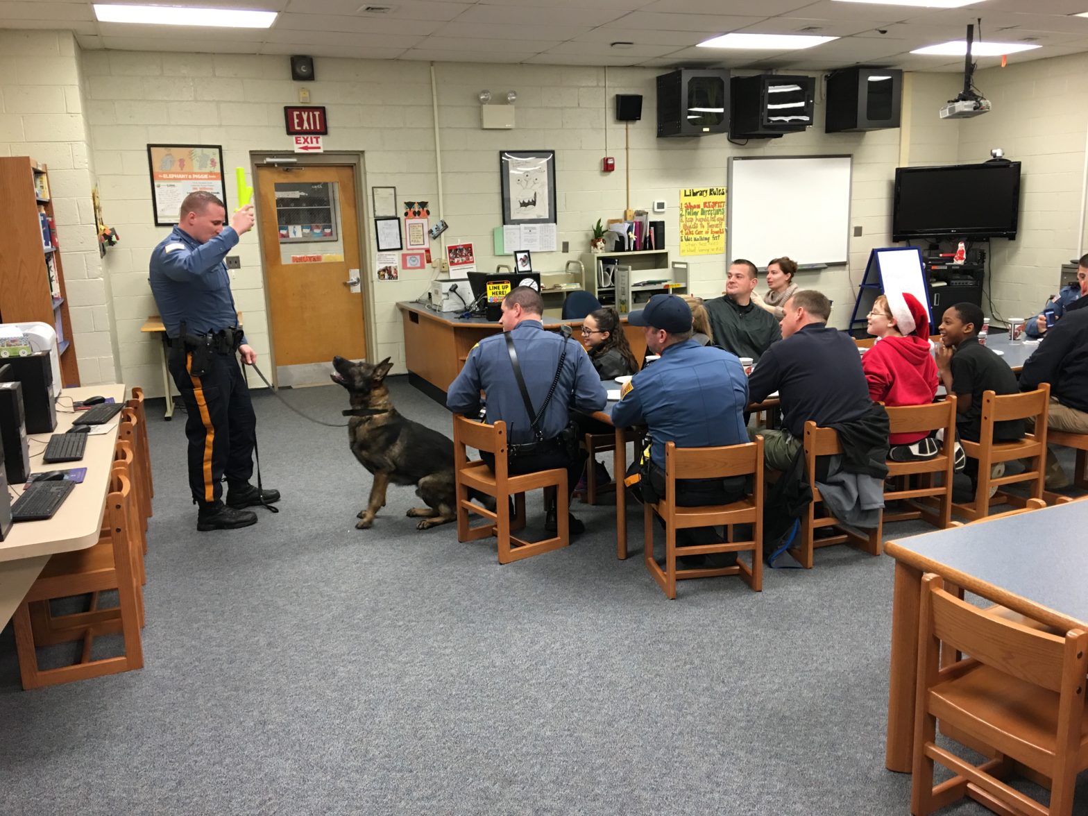 Lunch With the Law at Dr. Albert M. Bean School Pine Hill PD