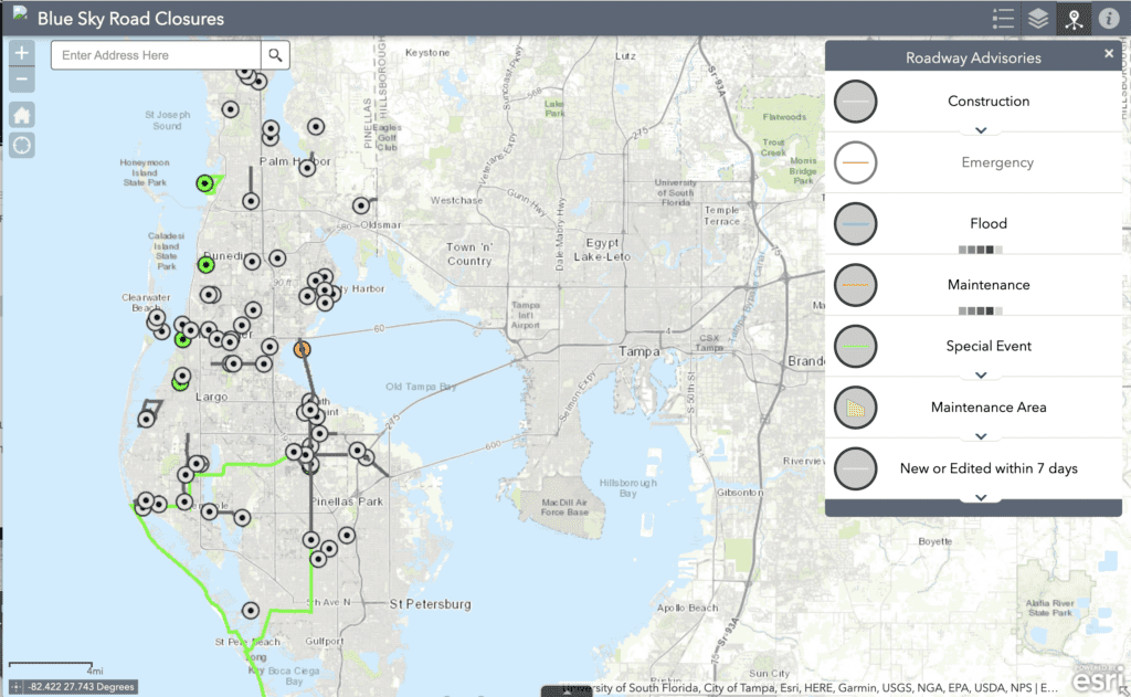 Roadway Construction Advisories Pinellas County
