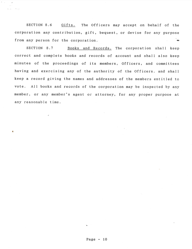 PMLA By Laws Pine Mountain Lake Association