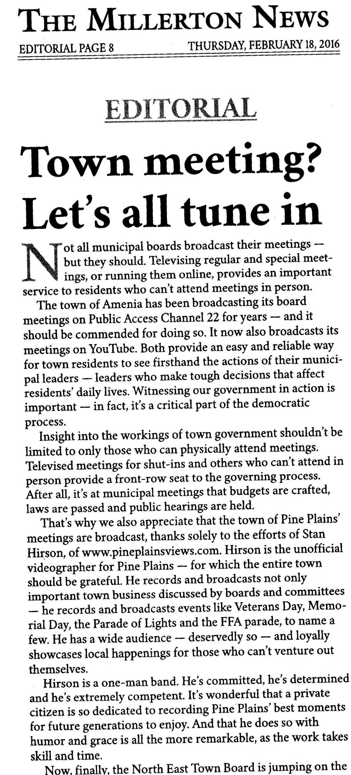 About Pine Plains Views in Video