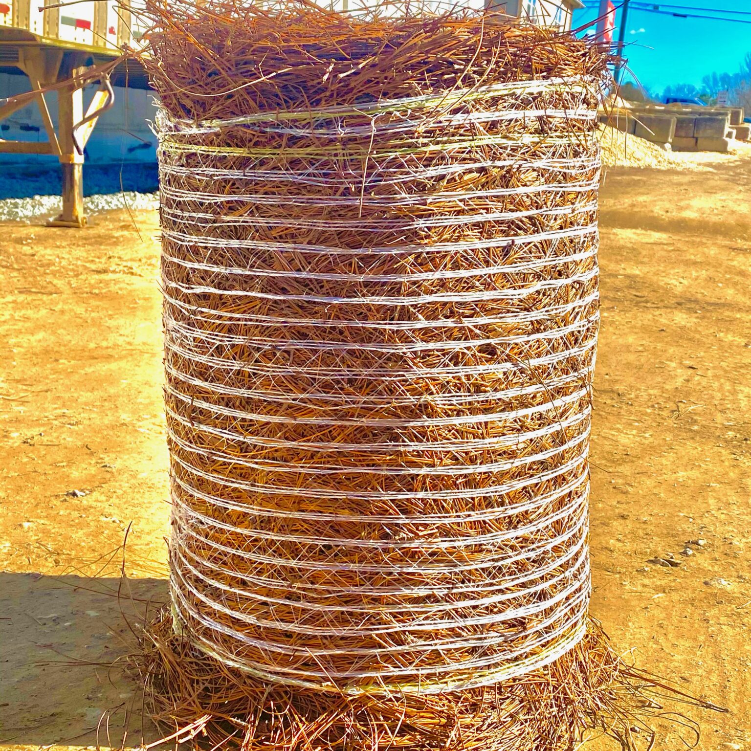 Long Needle Pine Straw Rolls Fast Marietta Delivery