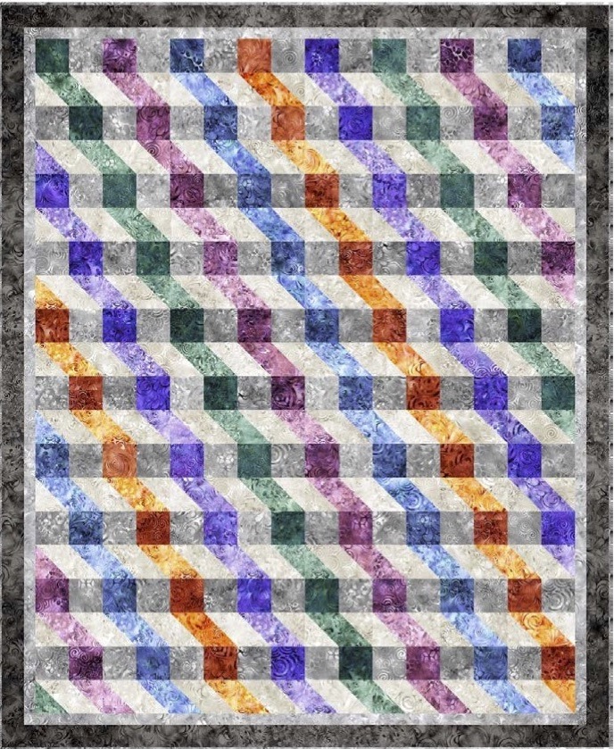 Ombre Ripple Quilt Pattern Pine Tree Country Quilts