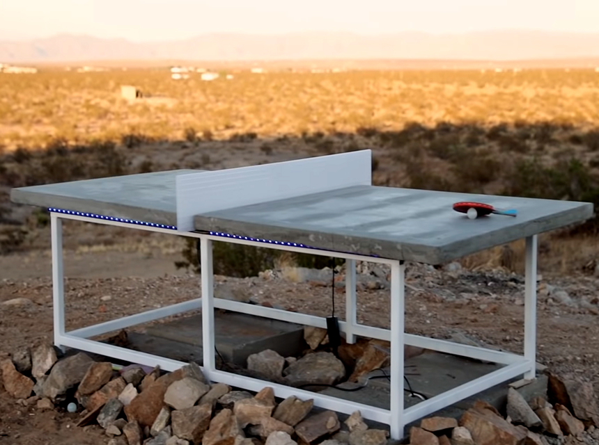 DIY Outdoor Concrete Ping Pong Table How to Build One