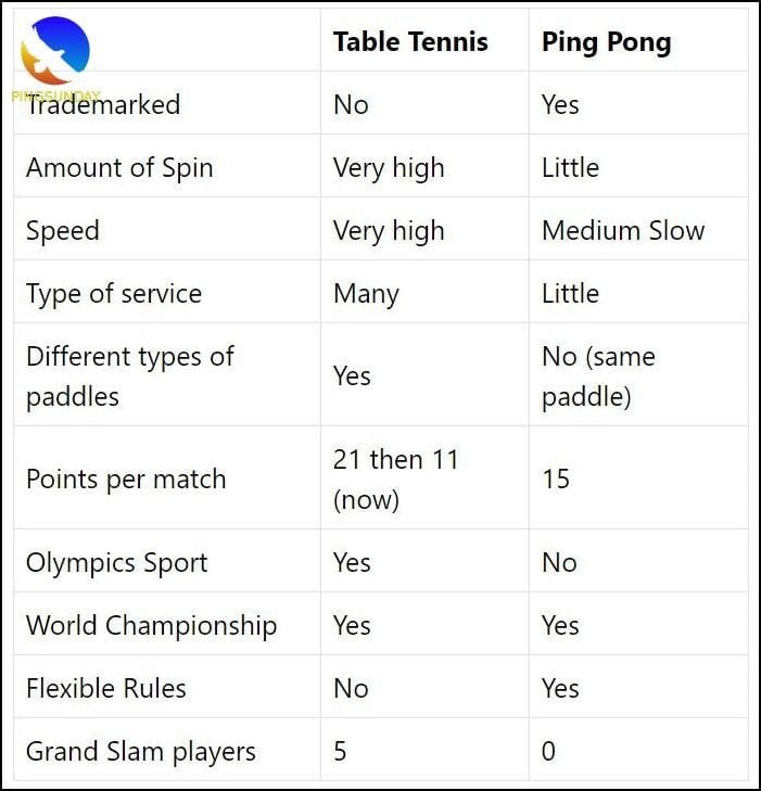 Ping Pong Or Table Tennis Rules Matttroy