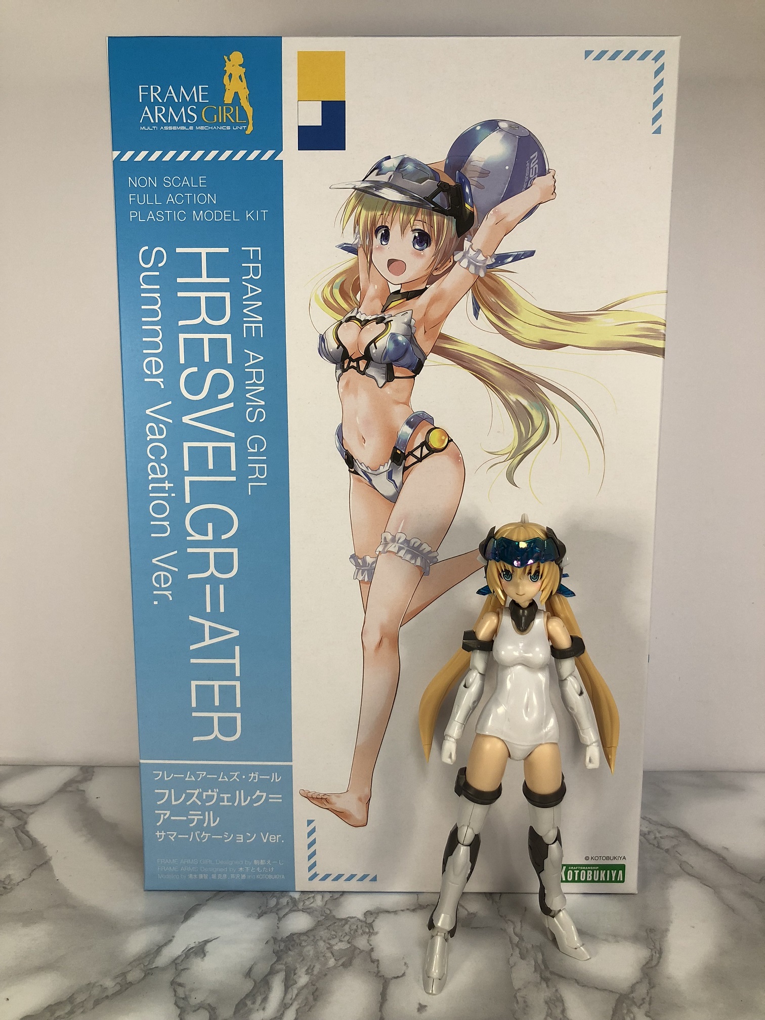 フレームアームズ ガール フレズヴェルク アーテル サマーバケーション Ver Faガール 開封 Pink Bullet