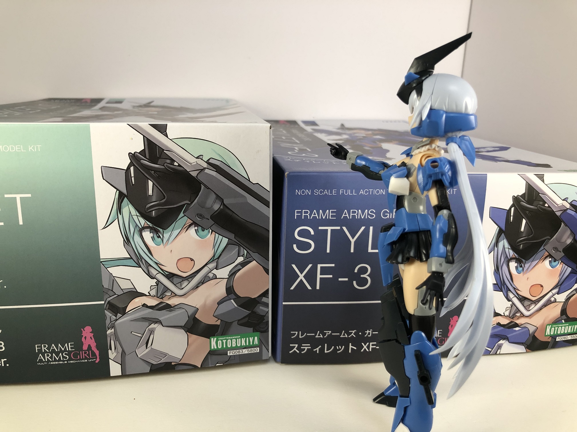 フレームアームズ ガール スティレット Xf 3 Low Visibility Ver 仮組み 開封 Pink Bullet