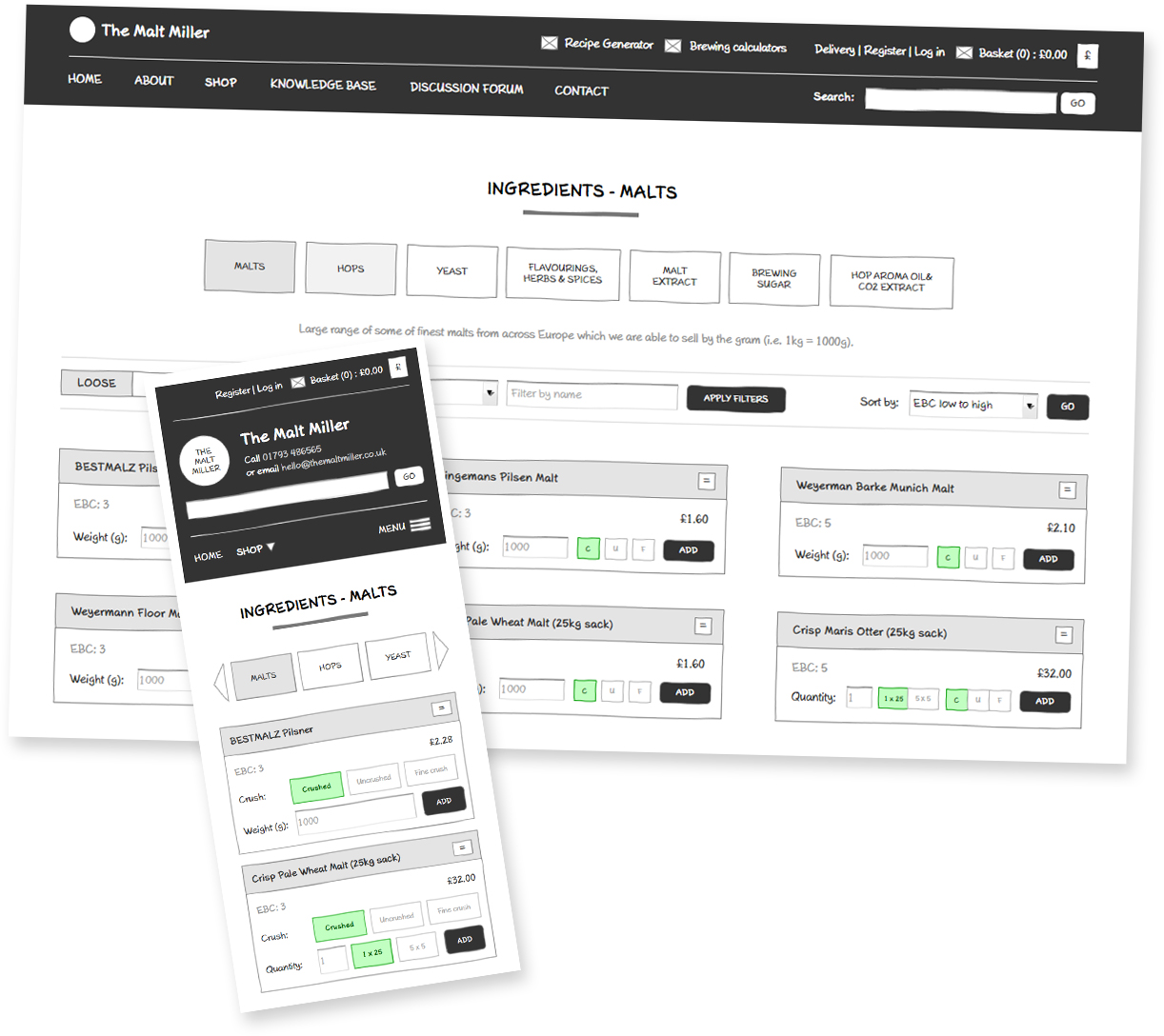 The Malt Miller website upgrade