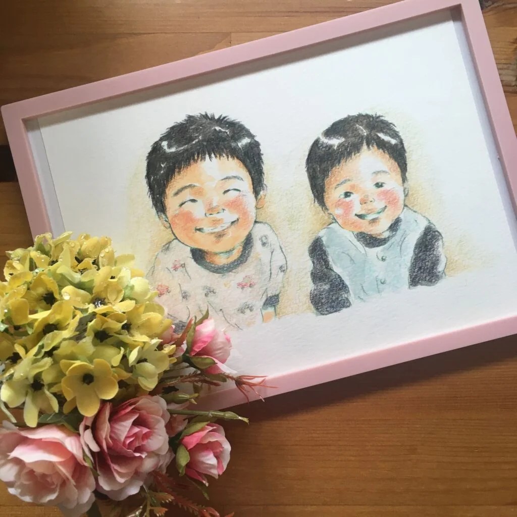 優しいタッチでリアルさの中にかわいらしさも♪想いの詰まった似顔絵を。似顔絵師「dongurinikki（どんぐり日記