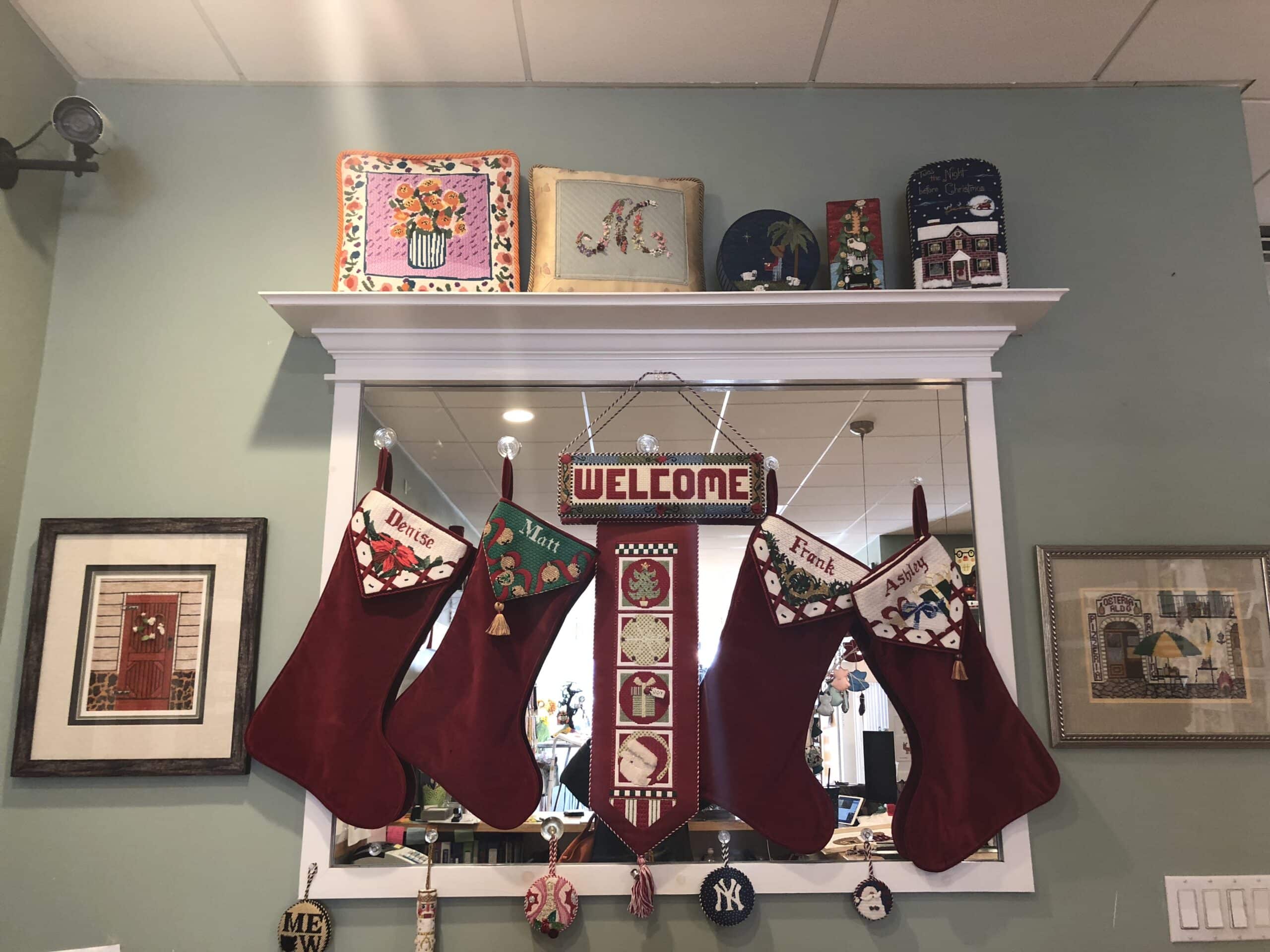 Stitch by Stitch Needlepoint Gallery; Larchmont, NY Pink Imperfection