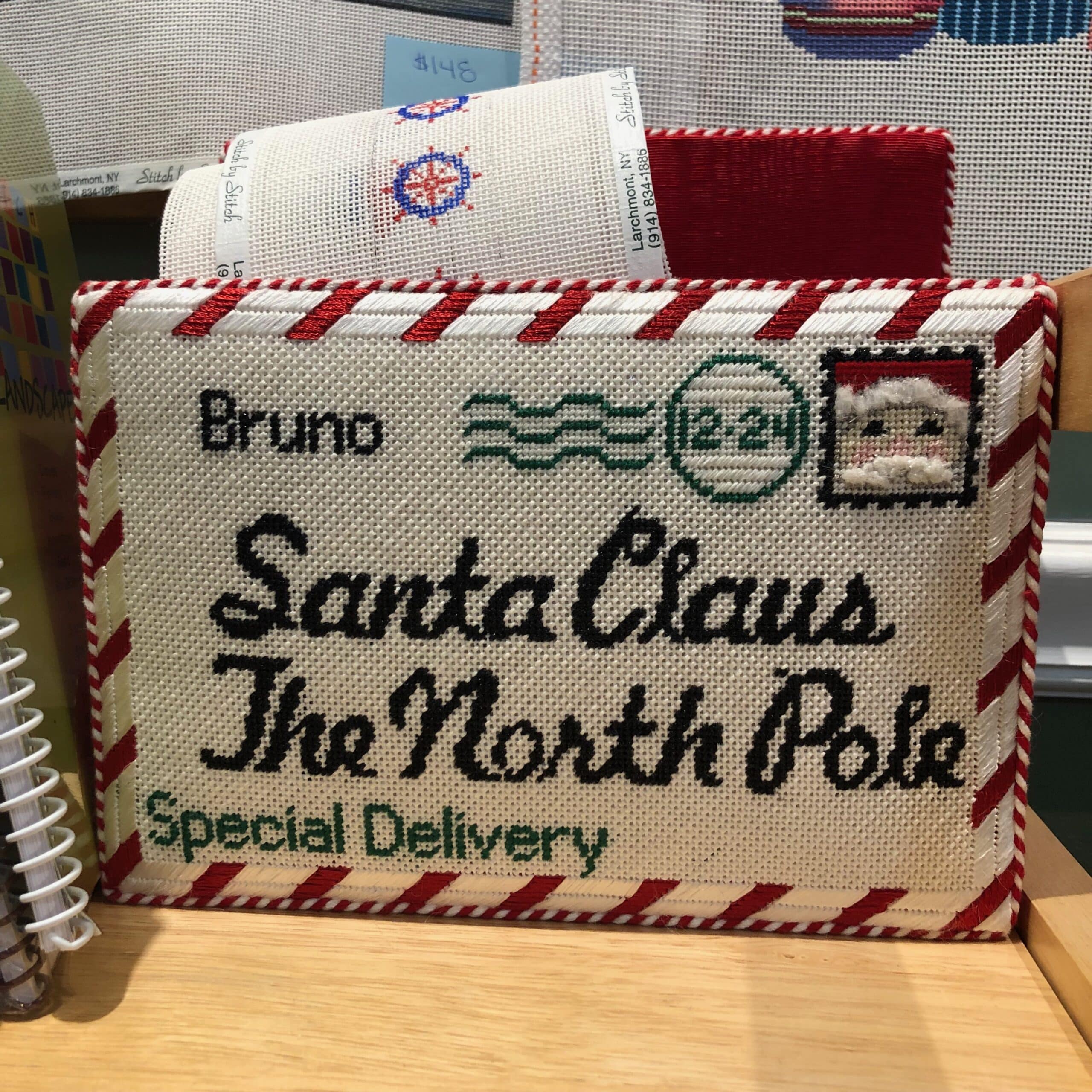 Stitch by Stitch Needlepoint Gallery; Larchmont, NY Pink Imperfection