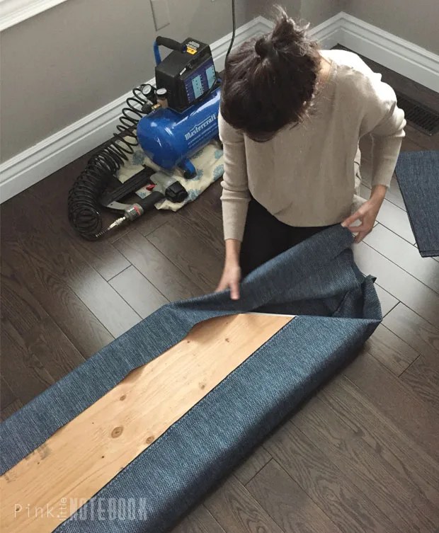 How to Upholster a Bench Seat (part 2) Pink Little NotebookPink