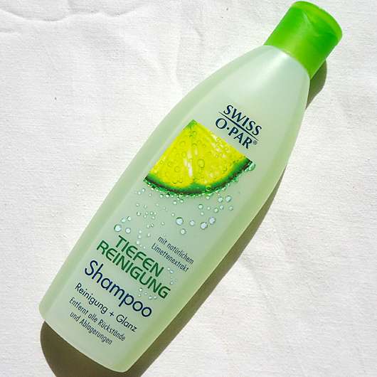 Test Reinigungsshampoo Swiss O Par Tiefenreinigung Shampoo Testbericht von Kiarachan