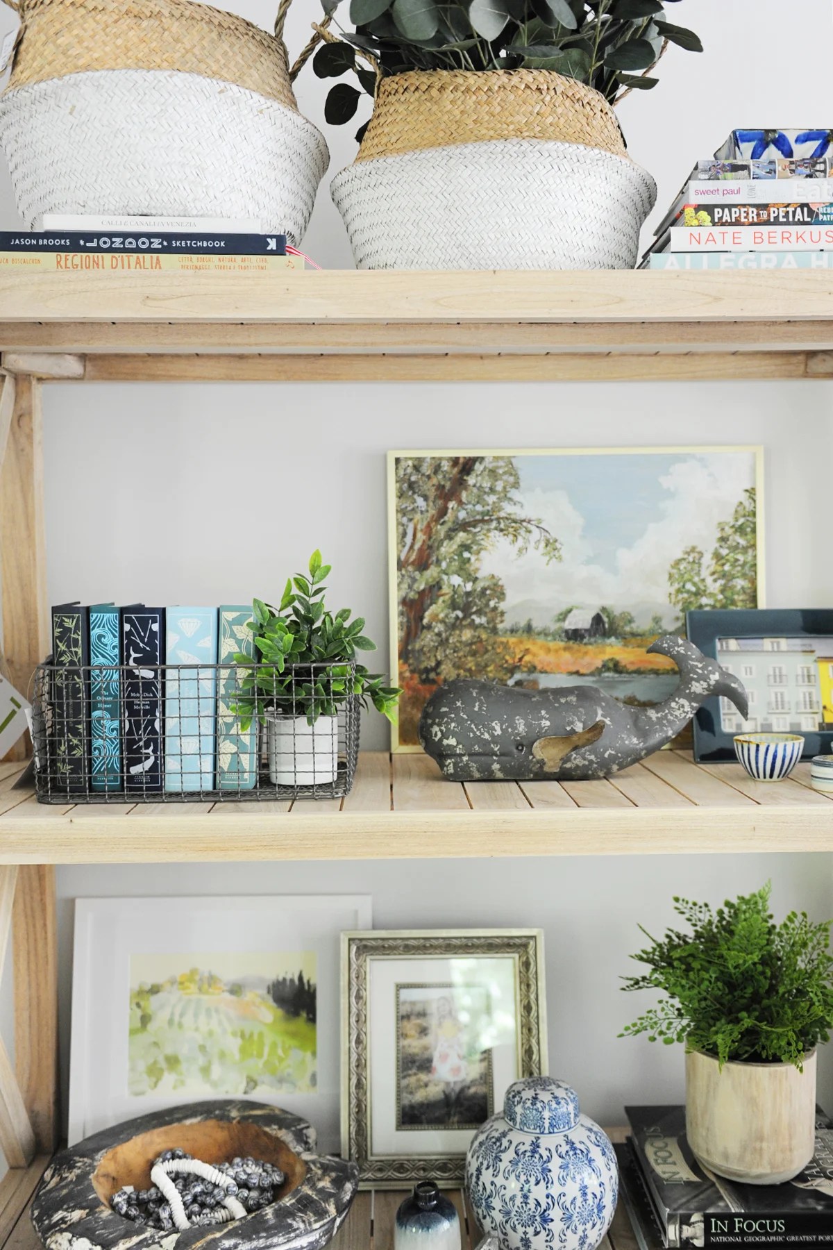 How to Decorate Shelves — Pink Peppermint Design