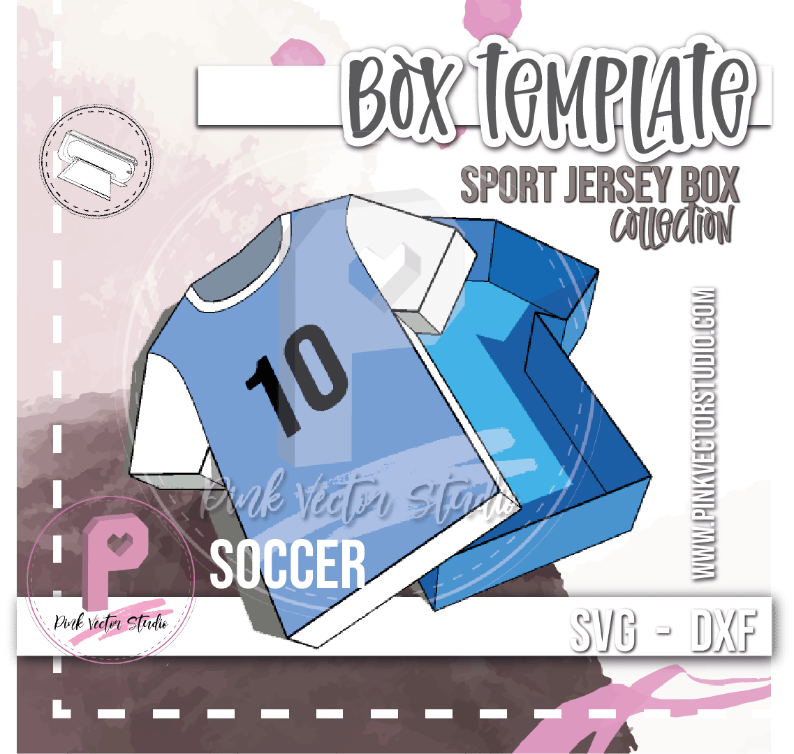 Box TemplateJersey PinkVectorStudio