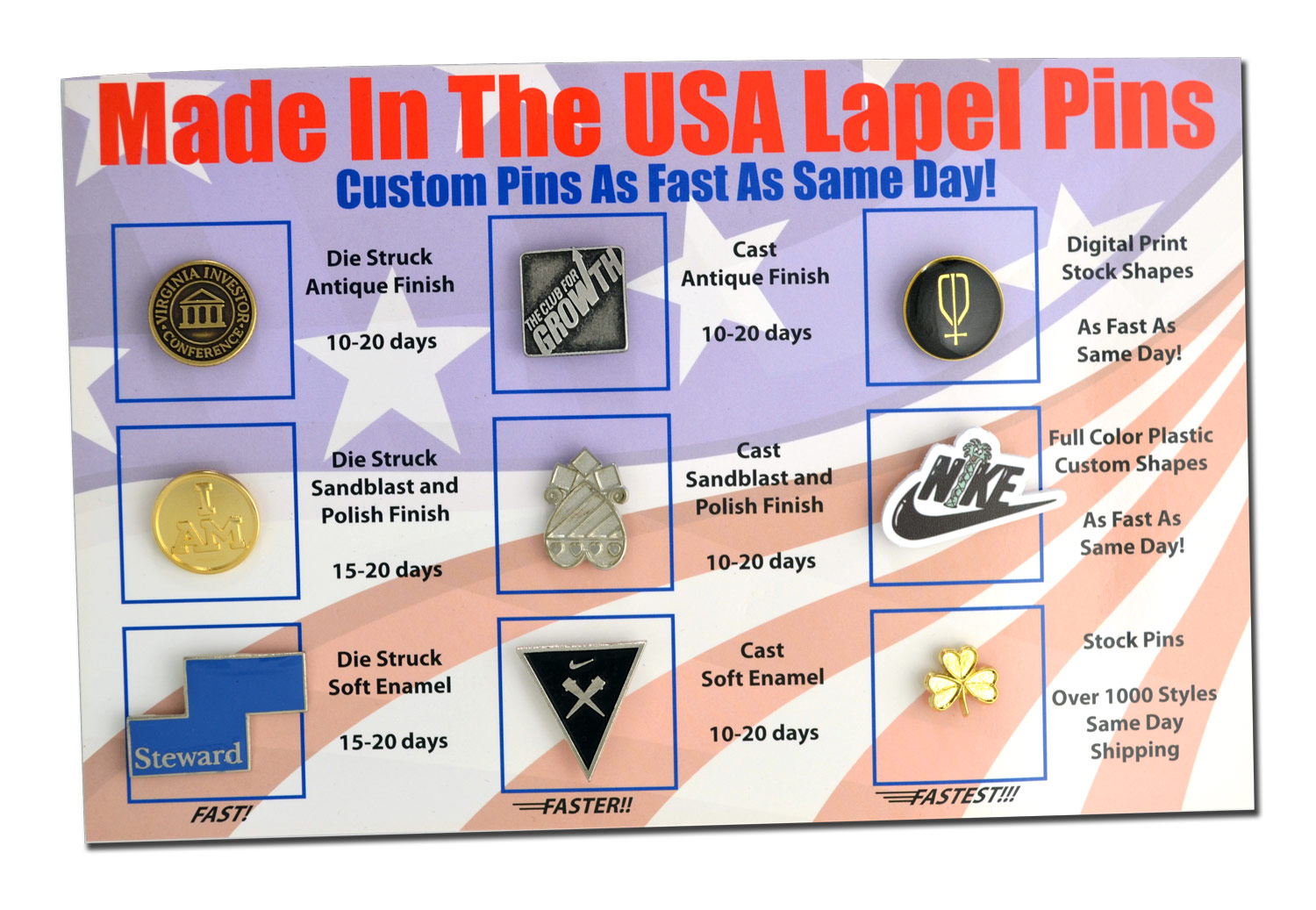 Request your Free Lapel Pin Sample Kit PinLine