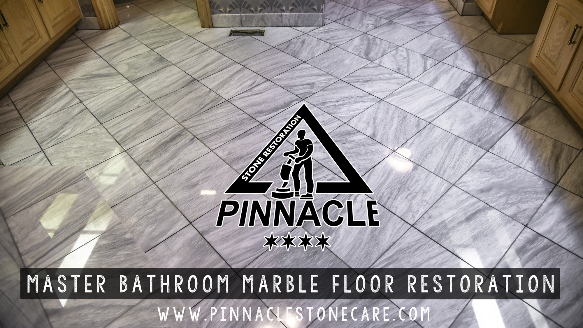 Master Bathroom White Marble Floor Restoration Pinnacle Stone Care