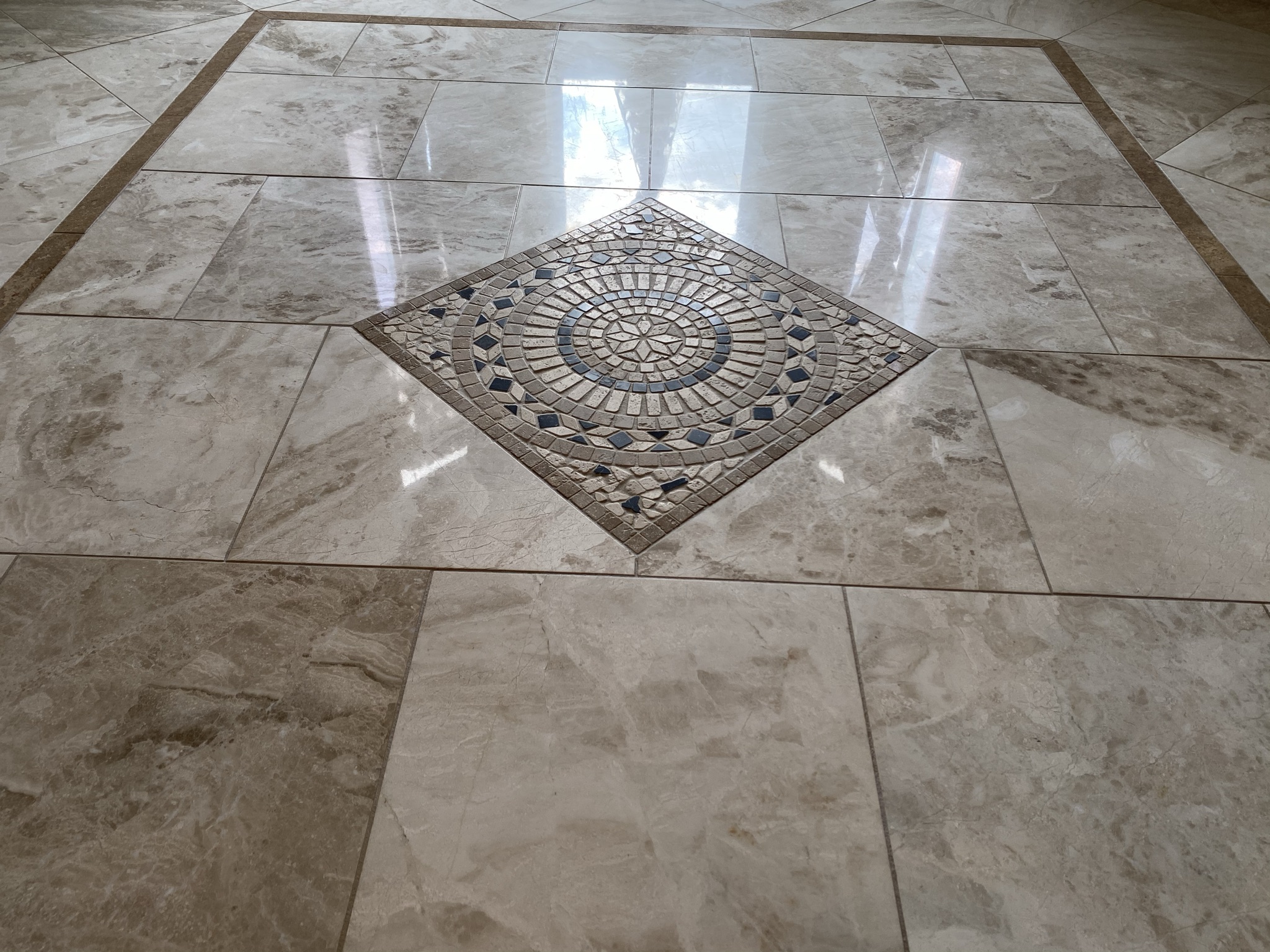 Marble Tile Floor Polishing (marble restoration, grout cleaning, floor