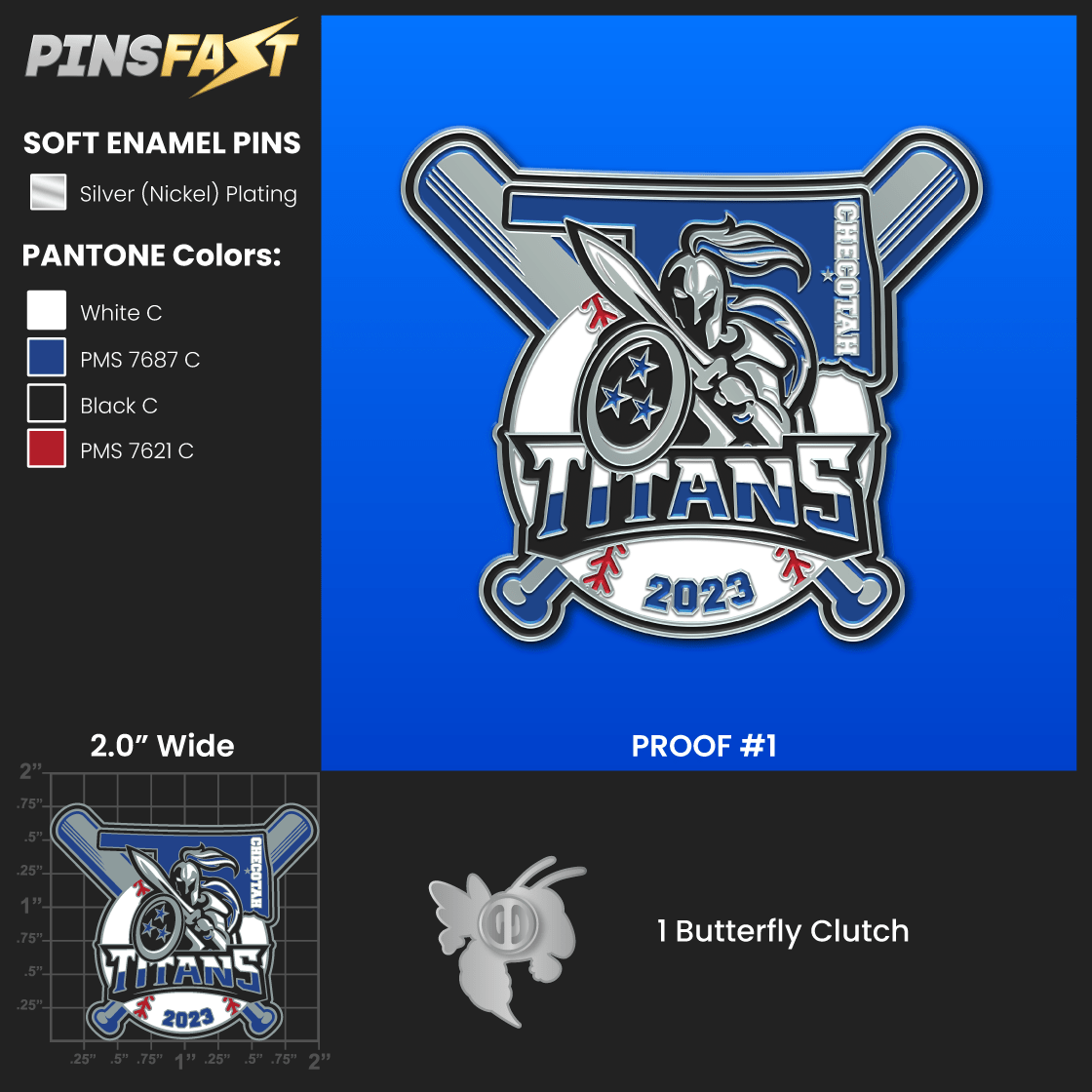 Checotah Titans Pin 05/01/2023 Pins Fast