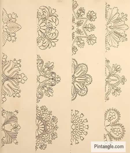 Free Hand Embroidery Patterns In Old French Design Book Pintangle