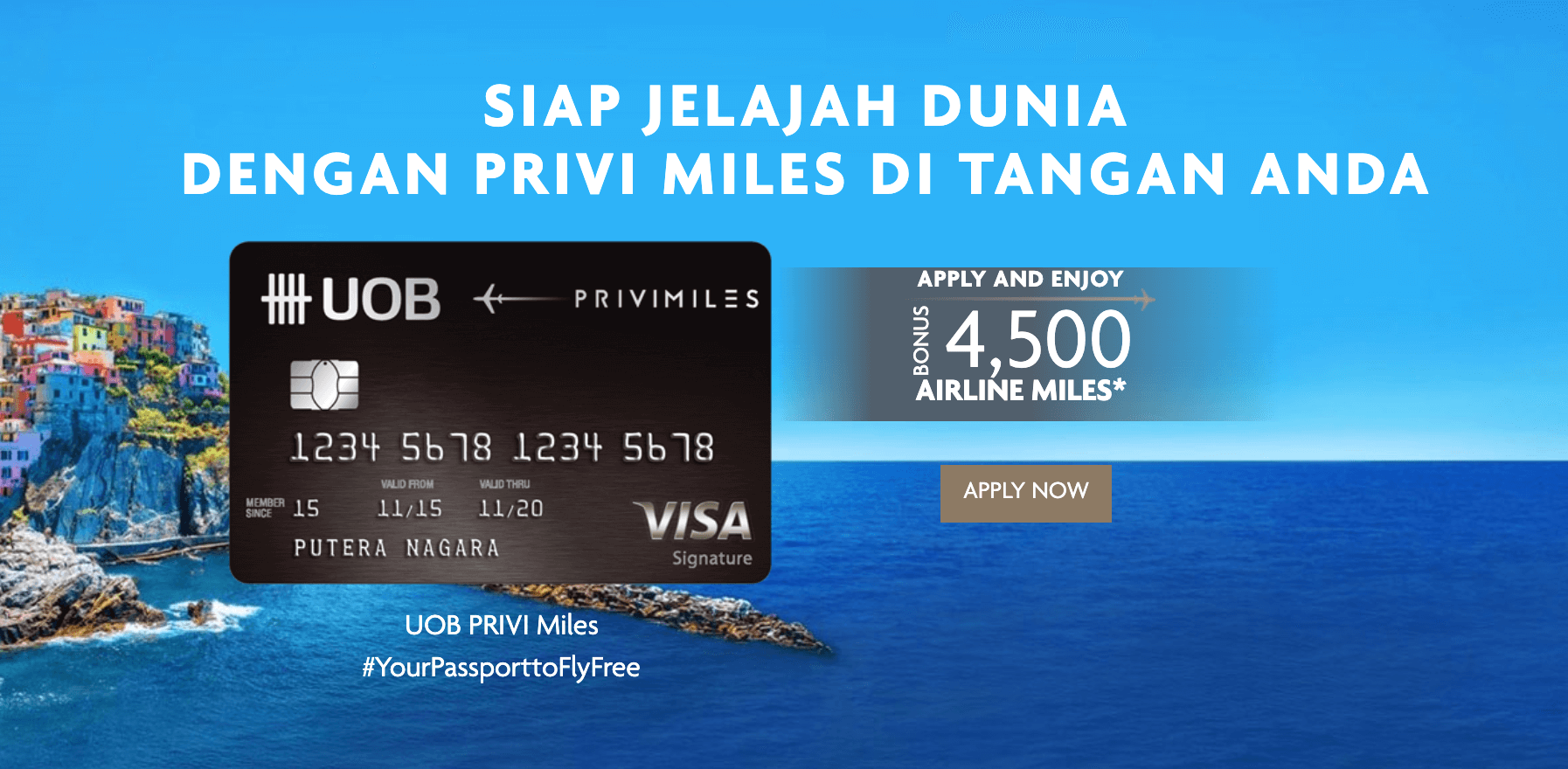 Review Kartu Kredit UOB PRIVI Miles Visa Signature