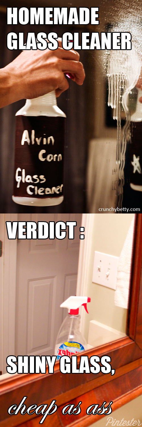 Alcohol Vinegar Corn Starch Glass Cleaner Pintester